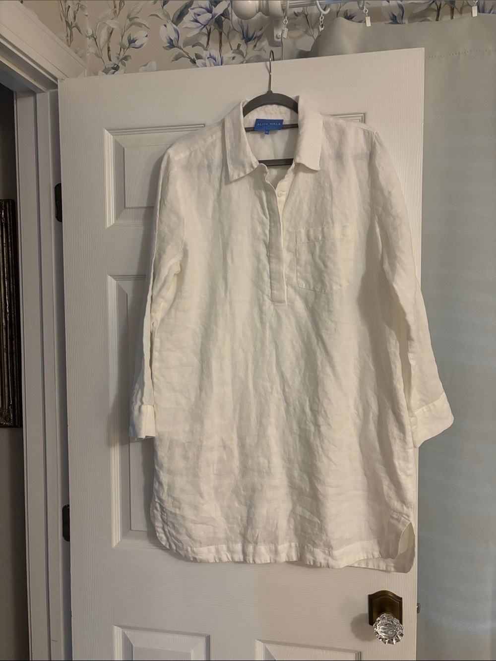 Alice Walk 100% linen shirt dress